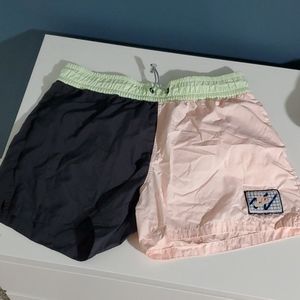 Retro nike athletic shorts, multi colored